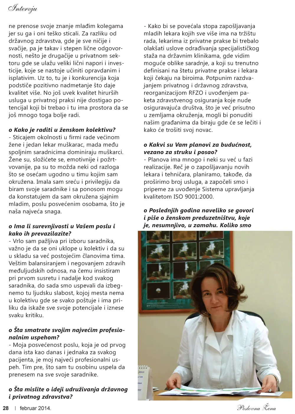 Dr Ivošević - uspešna poslovna žena