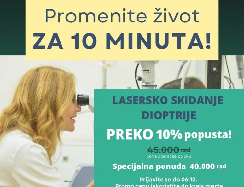 Black Friday akcija – Lasersko skidanje dioptrije po nikad nižoj ceni!