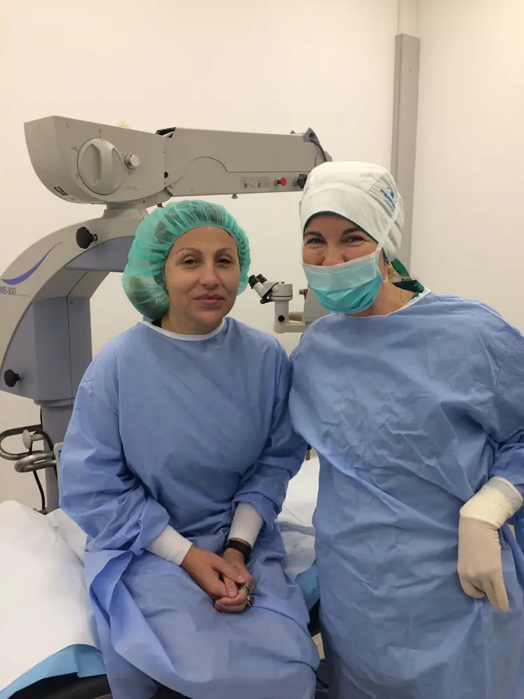 A beteg elégedett a műtét után